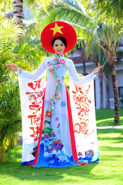 63 1 Vai Ao Dai Hinh Ban Do Viet Nam